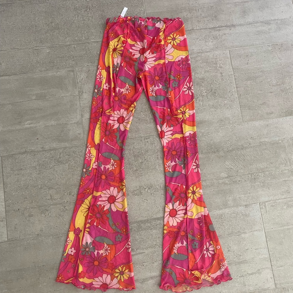 Mesh flare bottoms from urban outfitters size small (out from under)